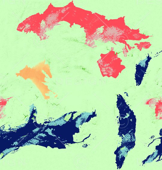 彩色块印花华亿平台图片