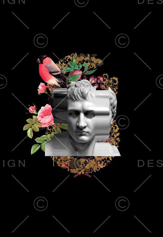 潮流时尚印花华亿平台图片