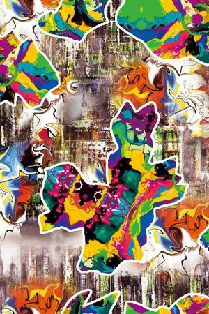 几何印花华亿平台图片