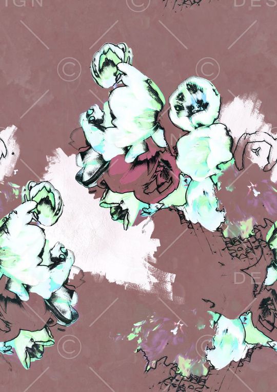 抽象印花华亿平台图片