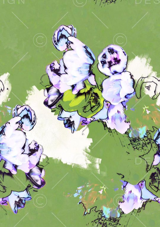 抽象印花华亿平台图片