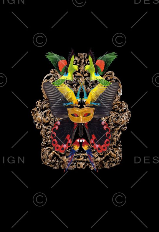 潮流时尚印花华亿平台图片