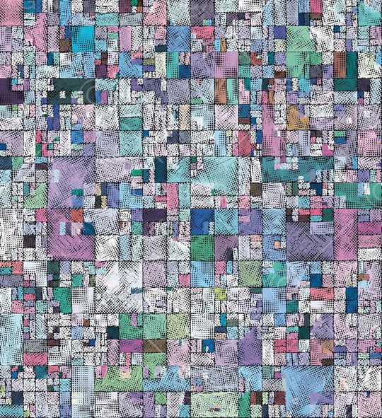 线条印花华亿平台图片