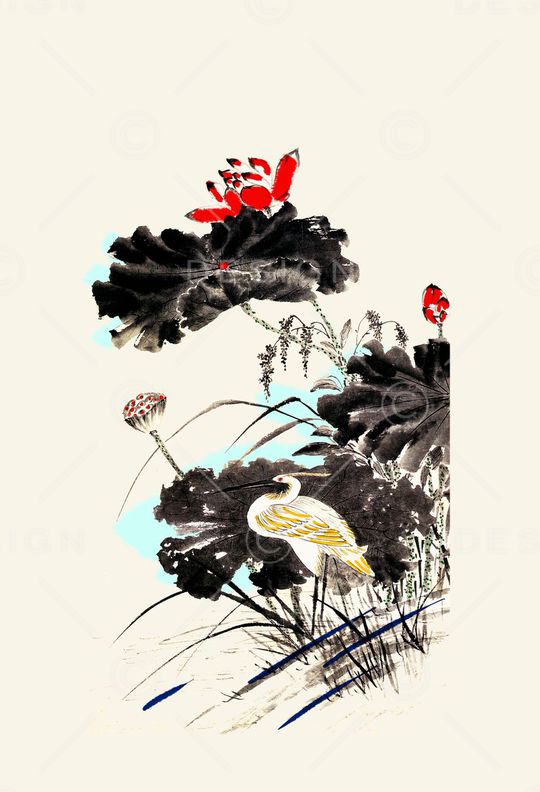 中国风印花华亿平台图片