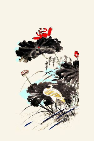 中国风印花华亿平台图片