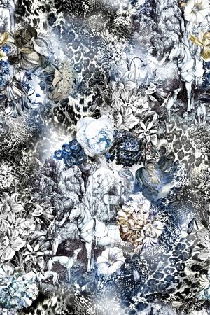 豹纹印花华亿平台图片