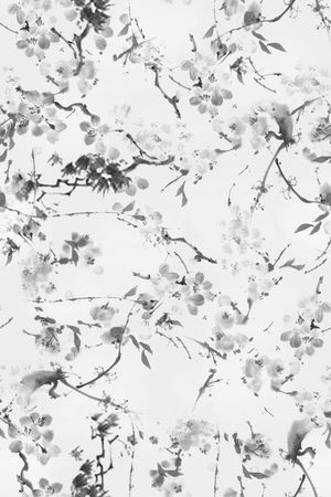 中国水墨画印花华亿平台图片