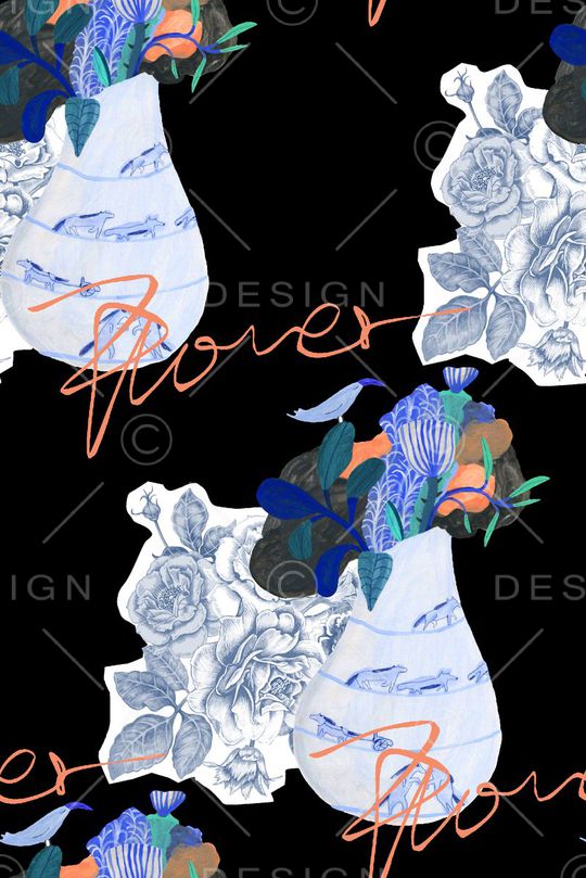 抽象印花华亿平台图片