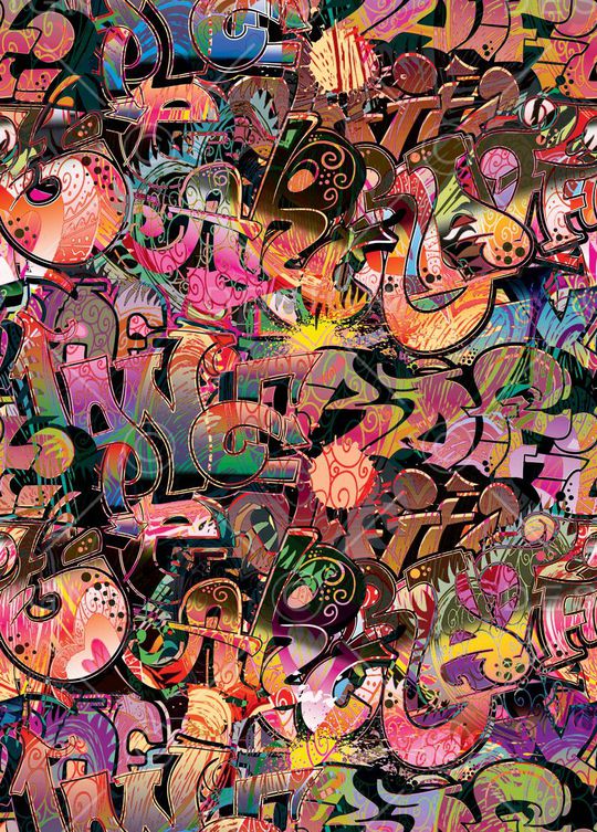 涂鸦印花华亿平台图片