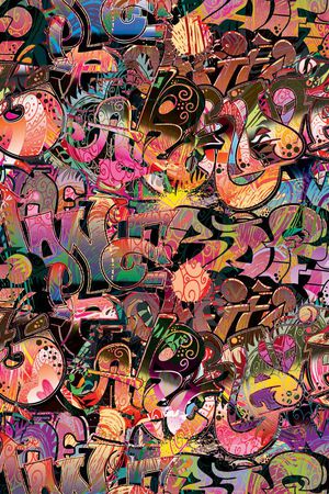 涂鸦印花华亿平台图片