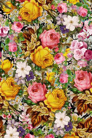 油画花印花华亿平台图片