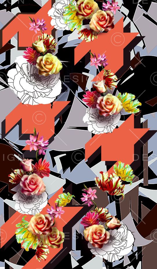 几何印花华亿平台图片