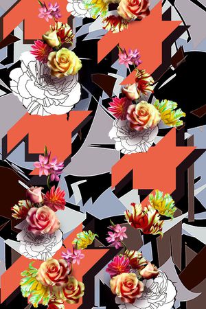 几何印花华亿平台图片