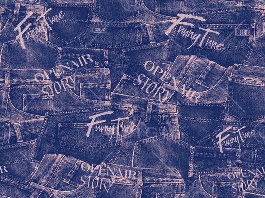 牛仔印花华亿平台图片