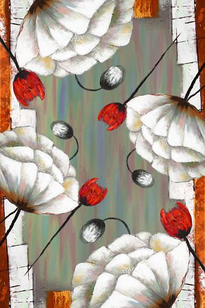 手绘印花华亿平台图片