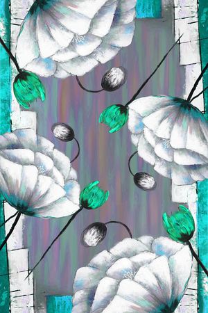 手绘印花华亿平台图片