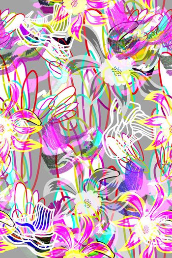 532483-原创手绘 时尚大牌 趣味涂鸦 缤纷