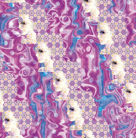 不规则几何印花华亿平台图片