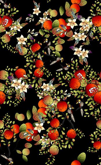 532498-中国风橘子石榴华亿平台