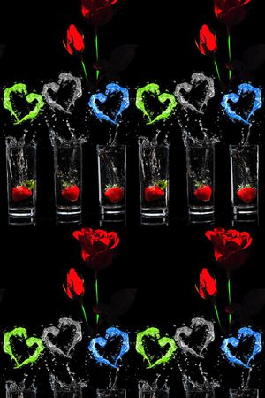 抽象印花华亿平台图片