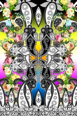 连衣裙印花华亿平台图片