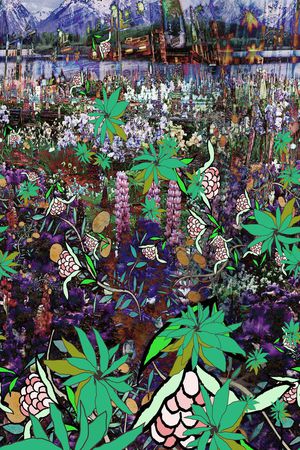 定位花印花华亿平台图片