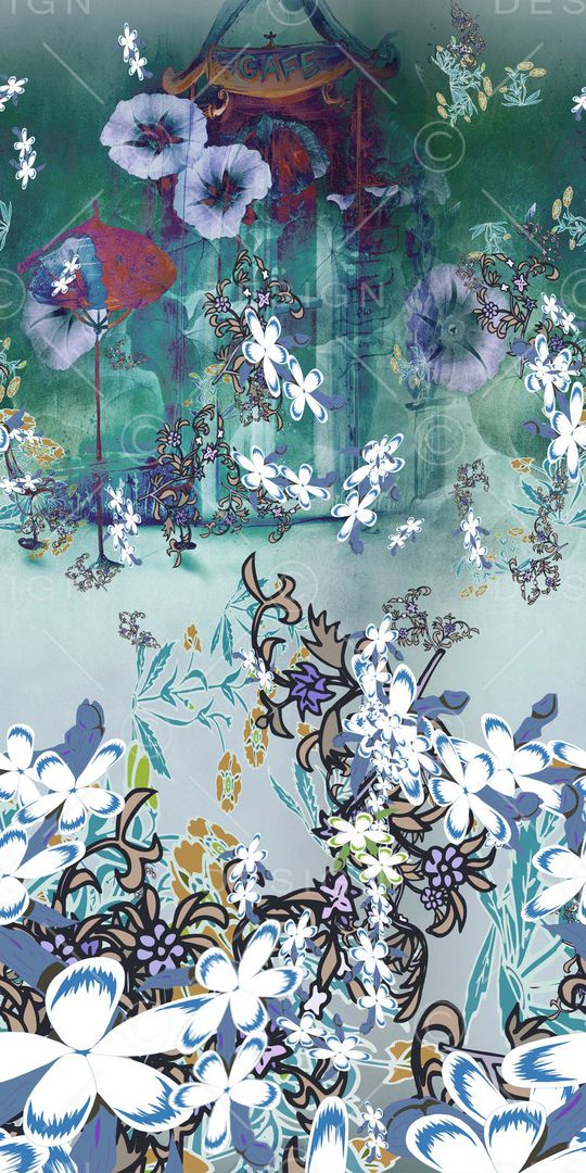 意境抽象风印花华亿平台图片