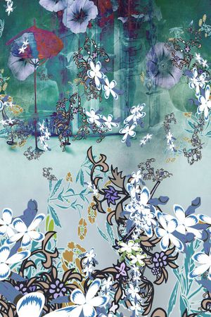 意境抽象风印花华亿平台图片