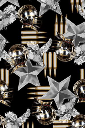 潮流时尚印花华亿平台图片