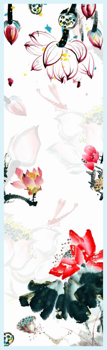 荷花印花华亿平台图片