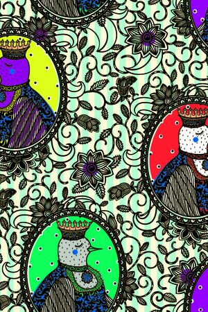 花纹印花华亿平台图片