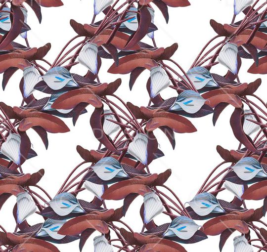 田园风印花华亿平台图片