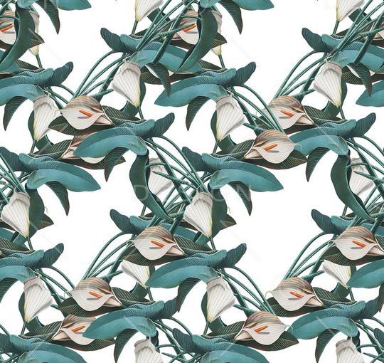 田园风印花华亿平台图片