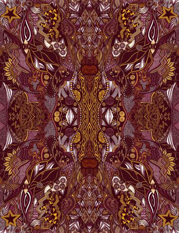 532629-复古 抽象名族风 几何纹理 组合 