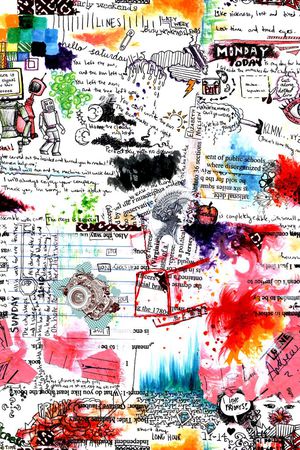 笔刷纹印花华亿平台图片