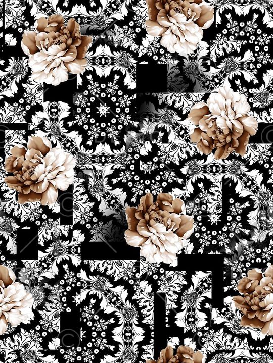 时尚抽象印花华亿平台图片