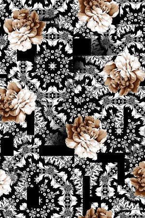 时尚抽象印花华亿平台图片