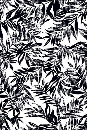 抽象叶子印花华亿平台图片