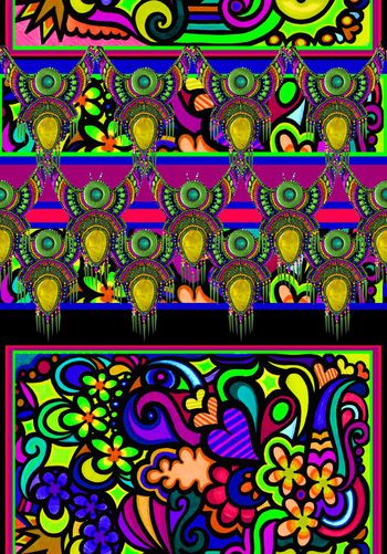 532945-复古 民族风 抽象几何 饰品组合 