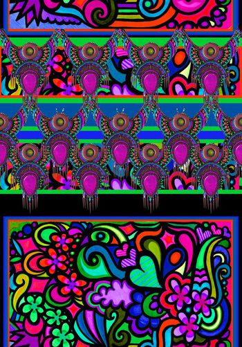 532946-复古 民族风 抽象几何 饰品组合 