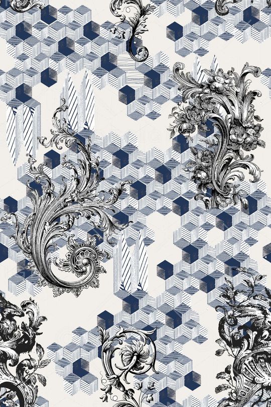 几何印花华亿平台图片