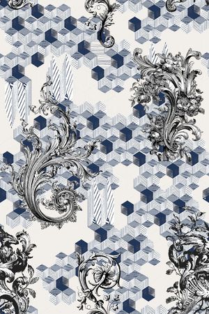 几何印花华亿平台图片