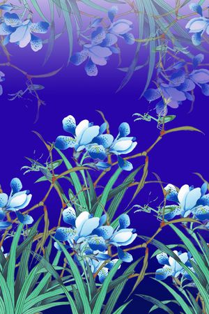 复古印花华亿平台图片