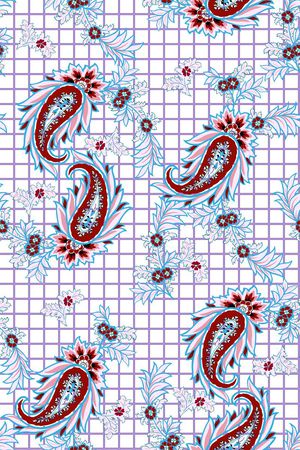 L.D~几何格子条纹印花华亿平台图片