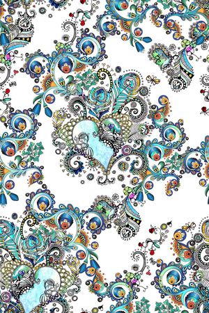 卷草印花华亿平台图片