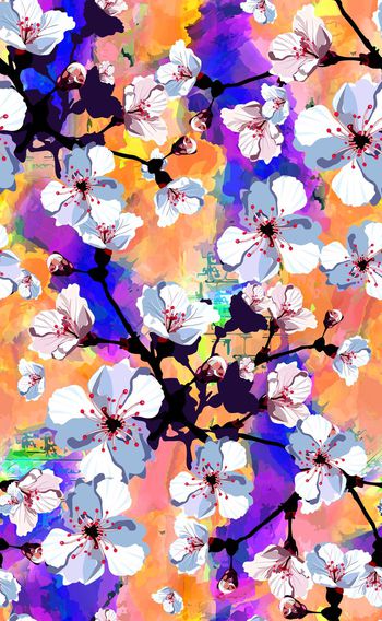 533361-欧美流行水彩花卉