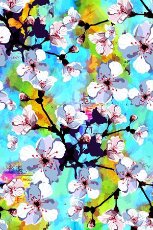 女装连衣裙印花华亿平台图片