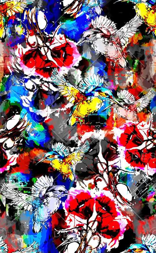 窗帘布印花华亿平台图片