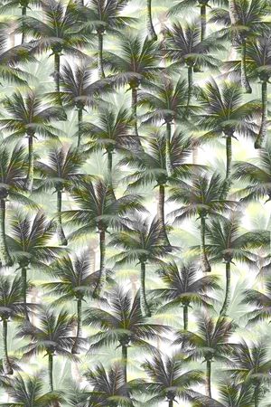 热带风情印花华亿平台图片