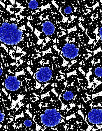 533435-抽象树叶波点纹理花卉图案